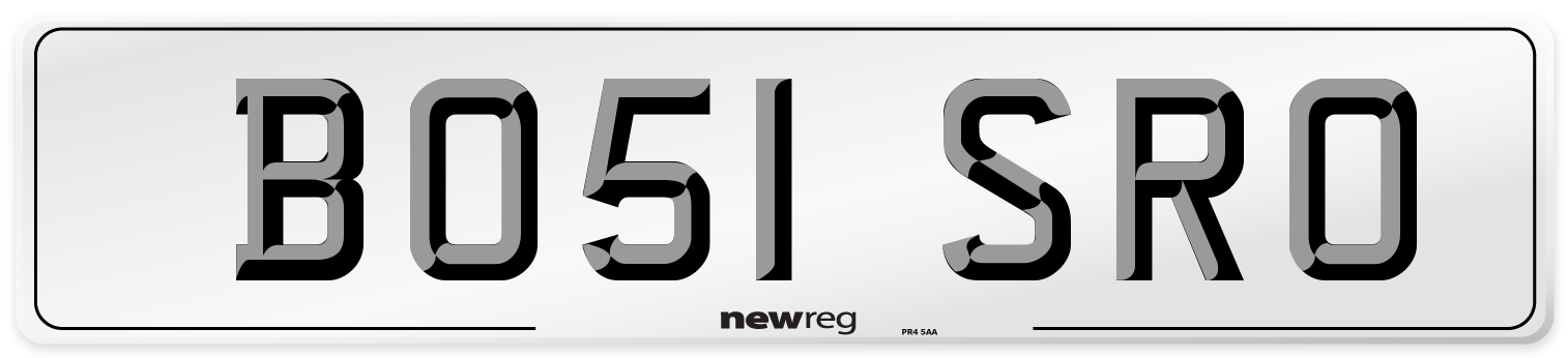BO51 SRO Number Plate from New Reg